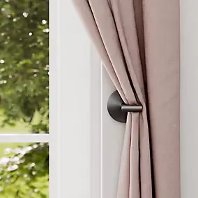 Embrasse Tinos petit modèle métal gris L.3cm GoodHome