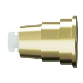 Embout bouchon plat pour barre à rideau Easy-Fit Elasa métal doré Ø19mm GoodHome