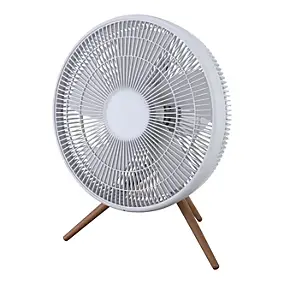Ventilateur de table Bodner BDF50-40W - 3 vitesses - blanc pieds en bois