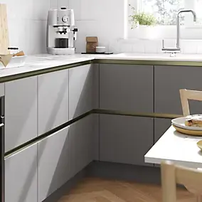 Angle intérieur pour rail de tiroir laiton Caraway Innovo GoodHome