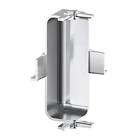 Angle intérieur pour rail de tiroir acier brossé Caraway Innovo GoodHome