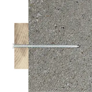 Vis à béton, tête fraisée, 7.5x180mm - acier galvanisé, tête fraisée, Résistant - 20pcs,