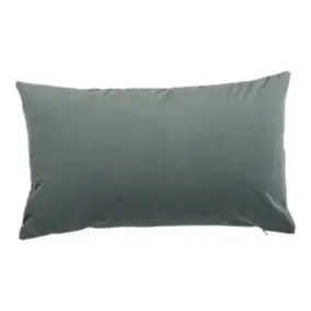 Housse de coussin effet velours Valgreta vert clair l.30 x L.50cm GoodHome