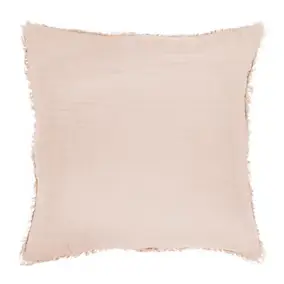 Housse de coussin en gaz de coton Jalna beige rose l.45 x L.45cm GoodHome
