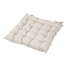 Galette de chaise Hiva beige l.45 x L.45cm GoodHome