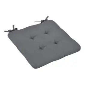 Galette de chaise 1px gris foncé l.38 x L.38cm