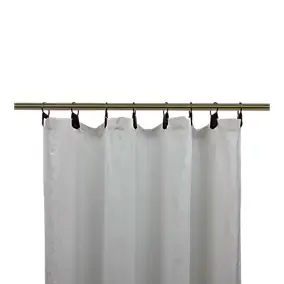 Rideau tamisant à œillets en lin Ambala blanc l.140 x H.260cm GoodHome