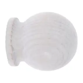 Embout boule pour barre à rideau Chalki bois de frêne blanc Ø28mm GoodHome