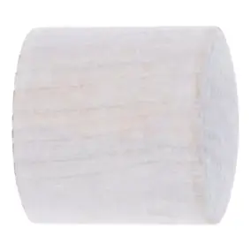 Embout bouchon pour barre à rideau Chalki bois de frêne blanc Ø28mm GoodHome