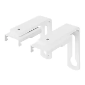 2 supports pour rail simple Millet blanc GoodHome