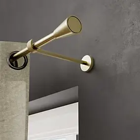 Tringle à rideau Elasa métal effet laiton doré Ø19 x L.200cm GoodHome
