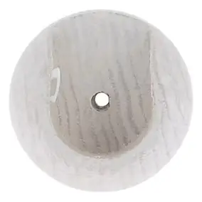 Naissance support tringle à rideau Chalki bois de frêne blanc Ø28mm GoodHome