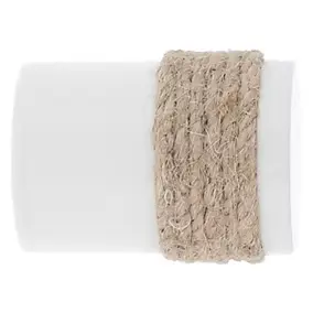 Embout bouchon corde pour barre à rideau Volos bois de hêtre blanc Ø28mm GoodHome
