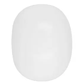 Embout boule pleine pour barre à rideau Volos bois de hêtre blanc Ø28mm GoodHome