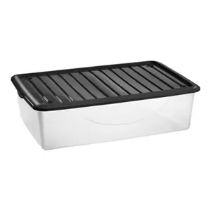 Boîte de rangement avec couvercle 27L