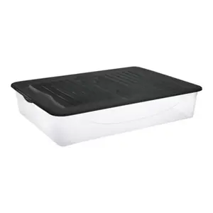 Boîte de rangement avec couvercle 56L