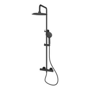 Colonne de douche thermostatique "Levanzo" noir mat