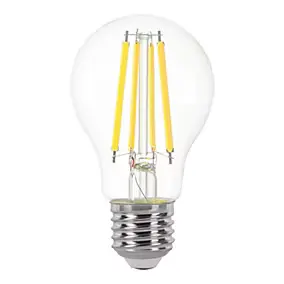 3 ampoules LED E27 A60 filament transparent 806 lm blanc neutre 3,8W grade A Jacobsen