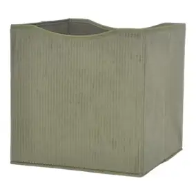 Boîte de rangement carrée en velours Mixxit coloris kaki