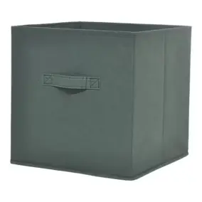 Boîte de rangement carrée en textile Mixxit coloris vert