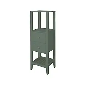 Colonne salle de bains à poser l.40 x H.120 x P.36 cm vert, GoodHome Perma
