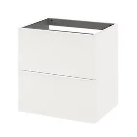 Meuble sous vasque suspendu l.60 x H.60 x P.45 cm, blanc mat, GoodHome Imandra
