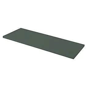 Plan de toilette vert mat L.120,4 x l.45,2 x ép.2,8 cm, GoodHome Perma