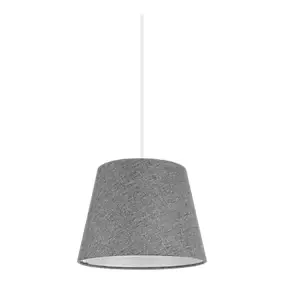 Abat-jour conique gris clair Ø20cm GoodHome Lokombi