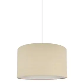 Abat-jour rond beige Ø40cm GoodHome Kpezin
