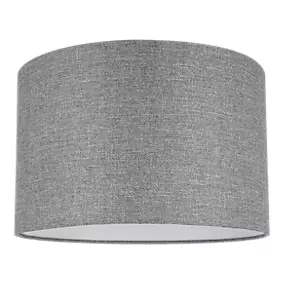 Abat-jour rond gris Ø30cm GoodHome Kpezin