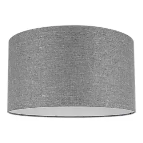 Abat-jour rond gris Ø40cm GoodHome Kpezin