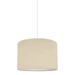 Abat-jour rond beige Ø30cm GoodHome Kpezin