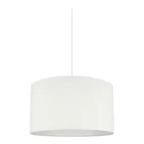 Abat-jour rond blanc Ø40cm GoodHome Kpezin