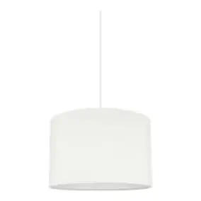 Abat-jour rond blanc Ø30cm GoodHome Kpezin