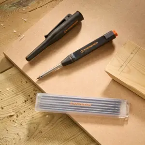 Crayon de chantier + 6 recharges en graphite diam. 2,8 mm
