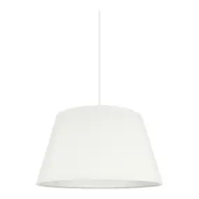 Abat-jour conique blanc Ø35cm GoodHome Lokombi