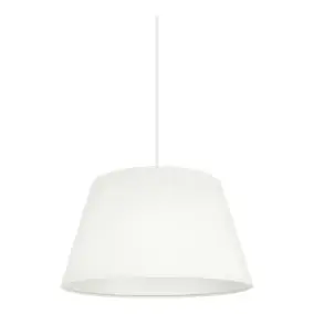 Abat-jour conique blanc Ø30cm GoodHome Lokombi