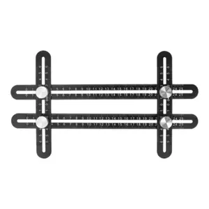 Règle mesure multi angle en aluminium 20 cm