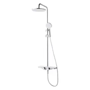 Colonne de douche mécanique avec mitigeur tablette « karol »