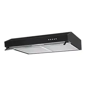 Hotte casquette noire avec visière NNVHB60EU, 60 cm