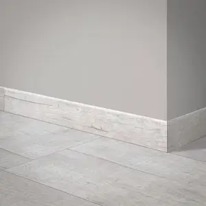 Plinthe blanc carrelage de sol intérieur "Toronto" 8 x 61 cm