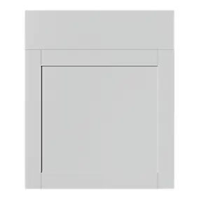 Façade de cuisine 1 porte et 1 tiroir Ash gris mat l.60 cm x H.72 cm GoodHome