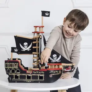 Bateau pirate du capitaine barberousse en bois FSC