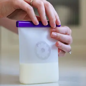 Lot de 5 sachets de conservation de lait maternel en silicone