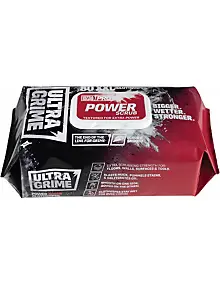 Lingettes nettoyantes XXL double face multiusages Ultragrime Power scrub - paquet de 80