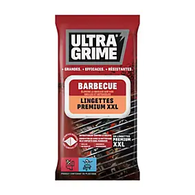 30 lingettes barbecue premium XXL UltraGrime L.38 x l.25 cm