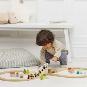 Circuit de train en 8 en bois FSC