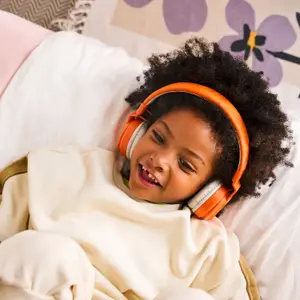 Casque audio sans fil orange