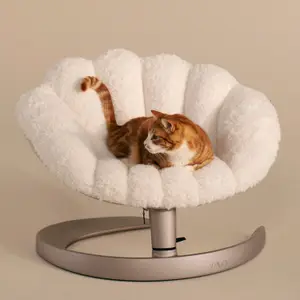 Lit pour animaux de compagnie et fauteuil suspendu SHELL LATTE