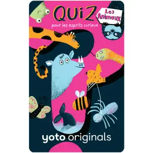 Carte Quiz pour les esprits curieux Les animaux